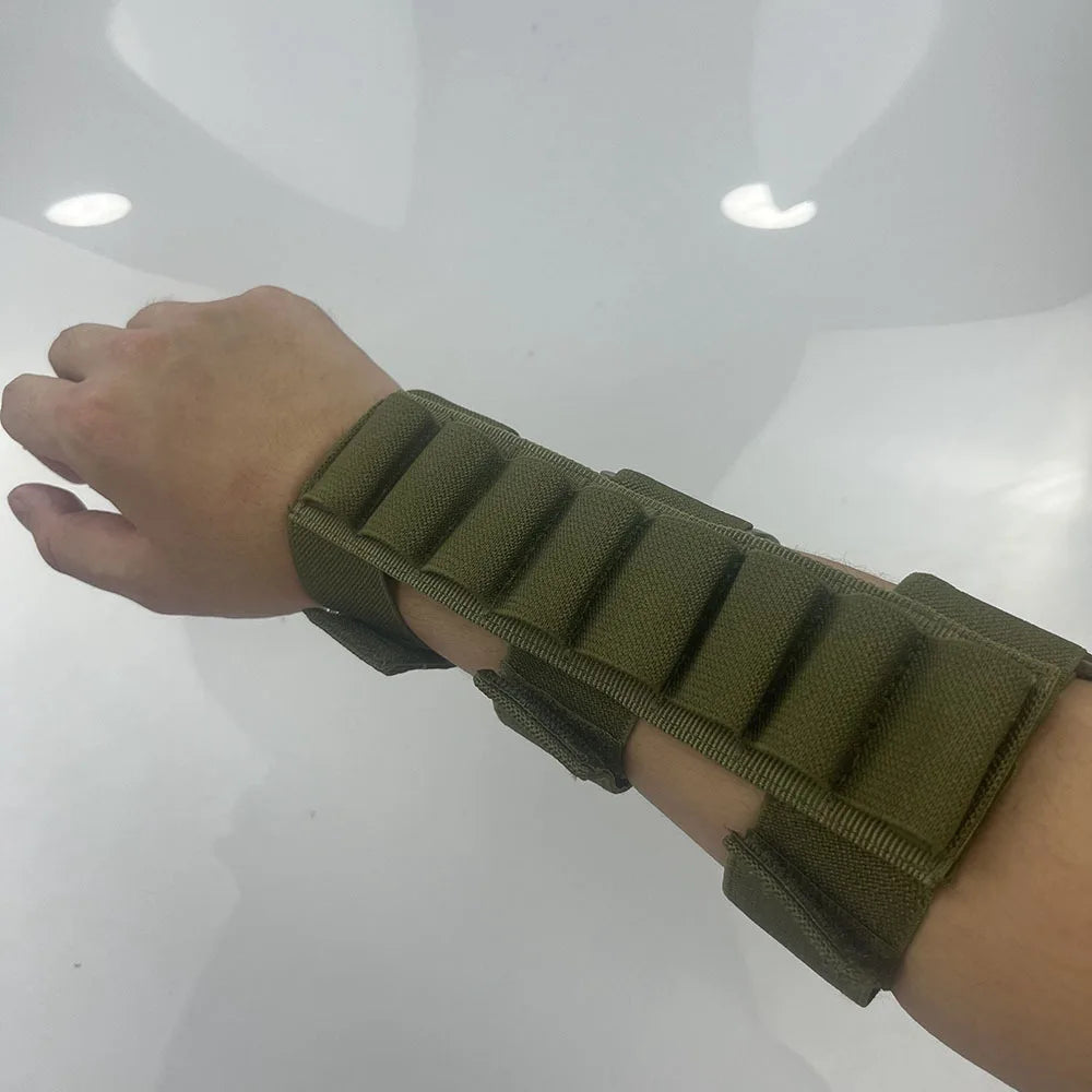 Tactical 8 Round Ammo Pouch Ammo Carrier Bag 12/20 Gauge Molle Shotgun Bullet Shell Holder Rifle Cartridge Hunting Accessories ﻿ Peaceful Pleasures Health and Wellness Green color