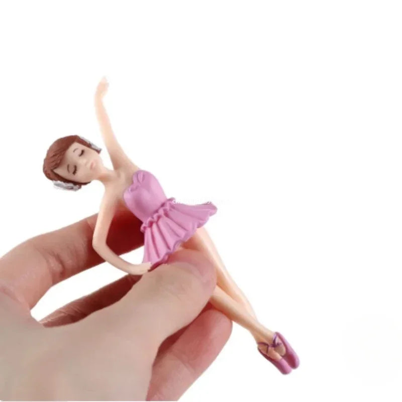 Miniature DIY Doll House Ornament Micro Landscape Garden Ornament Girls Figurines Ballerina Girls Micro Landscape Dancing Girl Peaceful Pleasures Health and Wellness