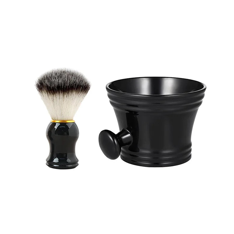 Men's Shaving Brush & Soap Bowl Set – Barber Lather Kit
