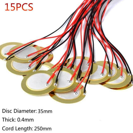 Piezo Pickup Amplifiers Discs Disc Transducer Contact Microphone Peaceful Pleasures Health and Wellness Default Title