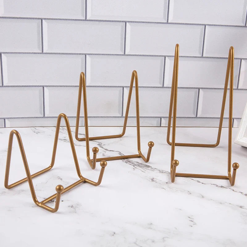 Metal Plate Display Stand & Picture Easel – Tabletop Holder