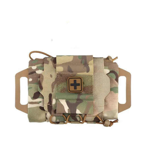 Tactical First Aid Kit Outdoor Hunting Bag Pouch IFAK Kits MOLLE Medical Pouch Rapid Deployment First-aid Survival Kit Peaceful Pleasures Health and Wellness CP