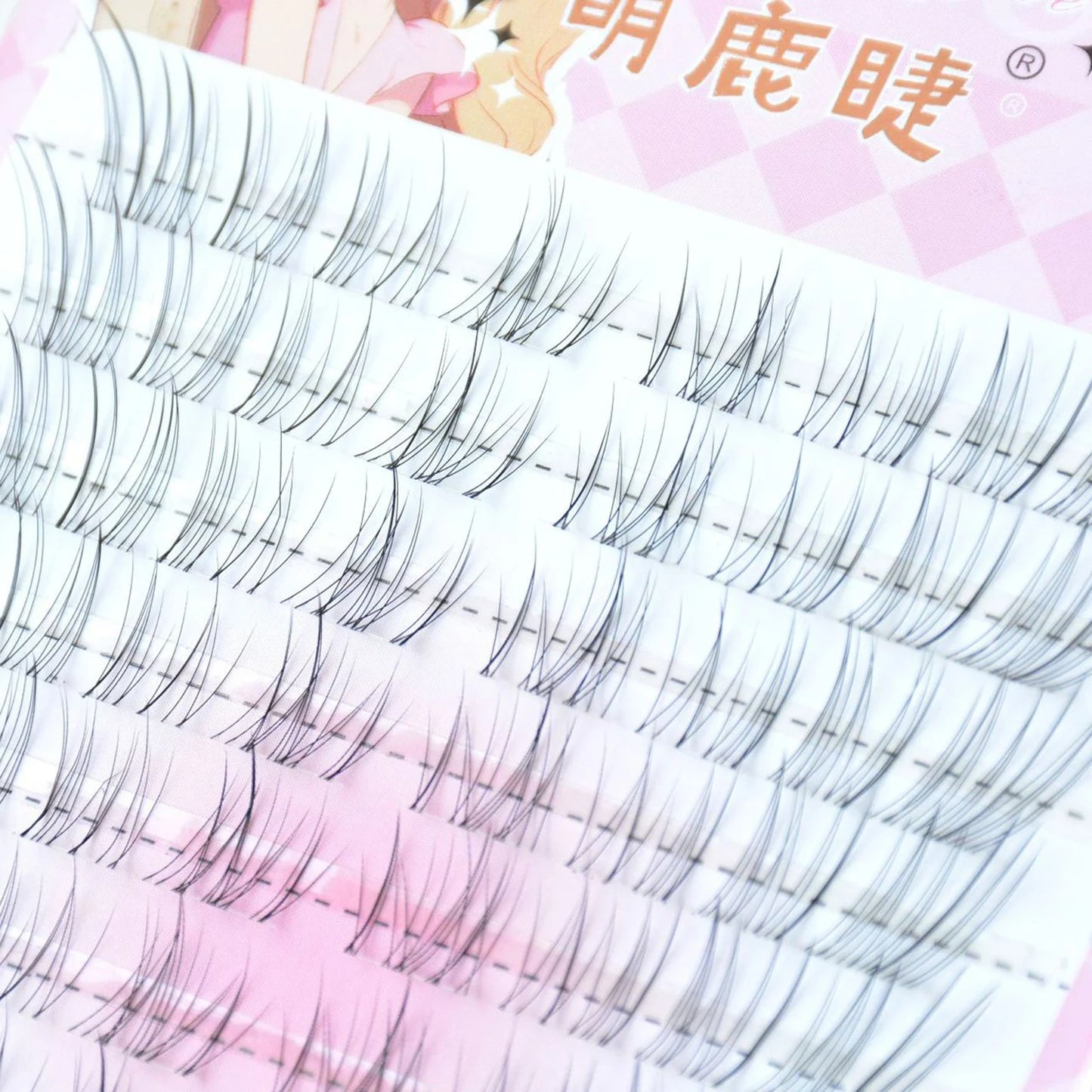 C Curl 8-12mm Eyelash Clusters Natural Wispy Soft Transparent Stem Fairy Comic Fake Eyelashes Segmented Lash Extension Peaceful Pleasures Health and Wellness