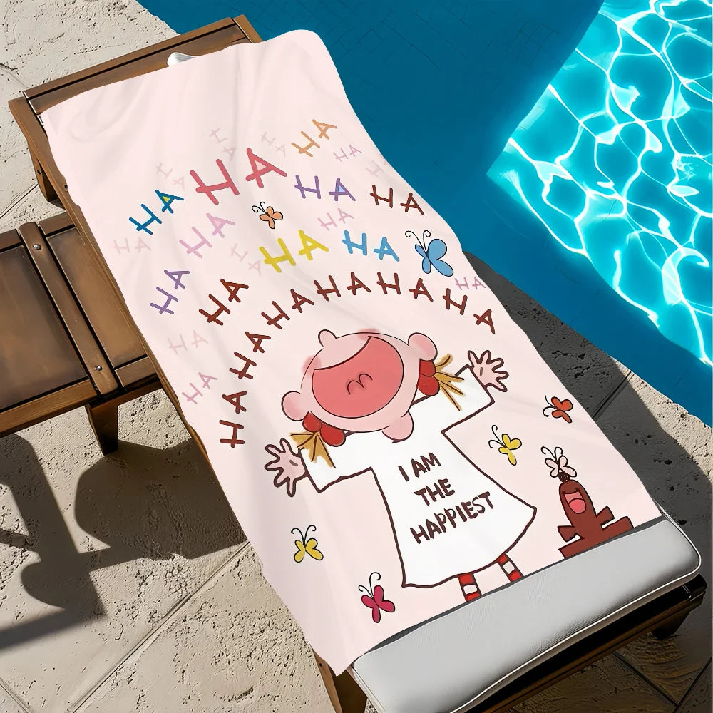CoCo Cartoon Quick-Dry Beach Towel | Soft, Absorbent, 11 Sizes Quick-Dry Beach Towel Peaceful Pleasures Health and Wellness z1 STJ90x180CM