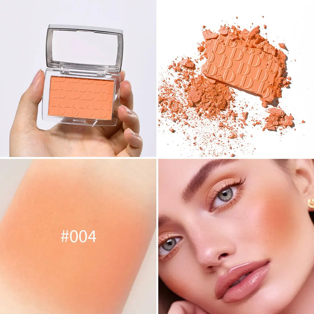 Hot Matte Embossed Blush Palette Rosy Blusher Facial Blush Powder High Pigmented Pink Coral Rouged For Cheeks Smooth Cosmetics Peaceful Pleasures Health and Wellness