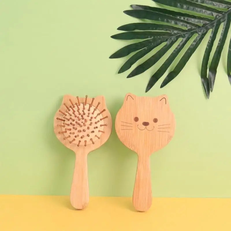 Baby Bamboo Hair Brush & Comb – Newborn Head Massager