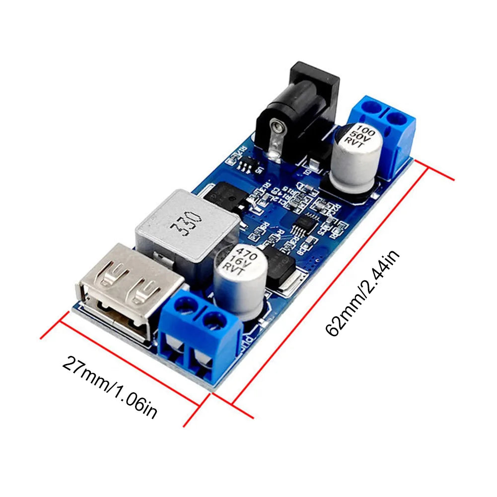 DC-DC Buck Converter 12V/24V to 5V 5A – USB Power Supply Peaceful Pleasures Health and Wellness