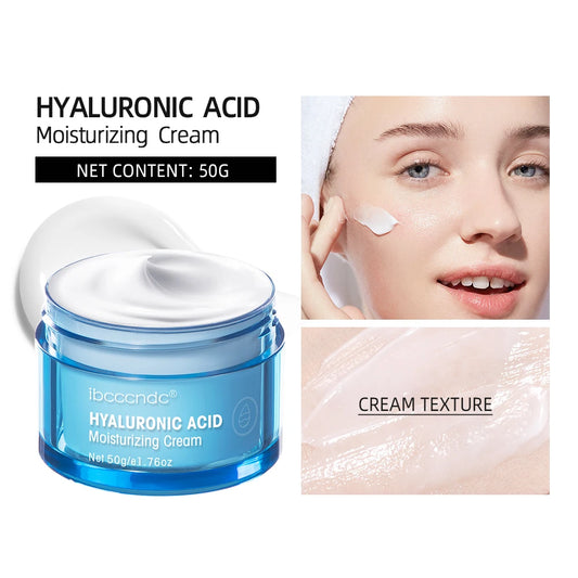 Hyaluronic Acid Moisturizing Cream For Normal-to-dry Skin Moisturizing Nourishing Face Body Men Women Skin Care Products 50ML Peaceful Pleasures Health and Wellness as show