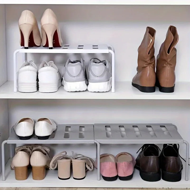 Non-adjustable plastic shoe rack, multi-layer storage organizer, space-saving sports shoes, slippers, family dormitory wardrobe, Peaceful Pleasures Health and Wellness
