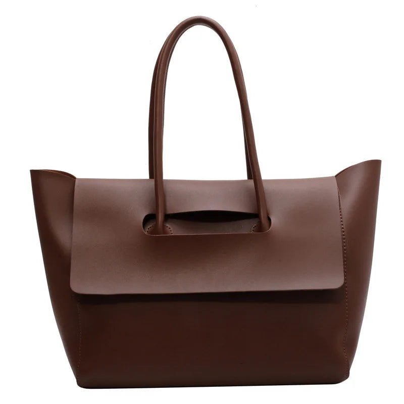 Korean Retro Tote Bag | Large Capacity Commuter Handbag Tote Handbag Peaceful Pleasures Health and Wellness