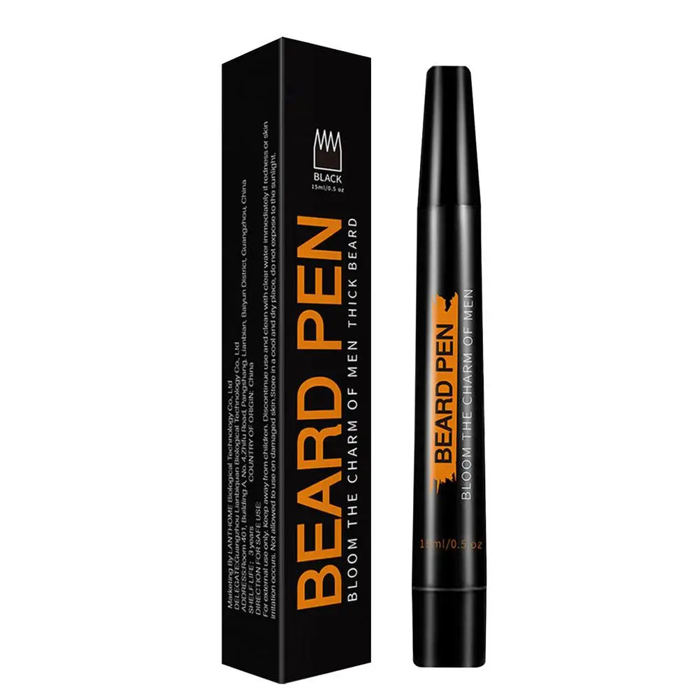 4-Tip Beard Filler Pencil – Waterproof Men's Beard & Brow Pen