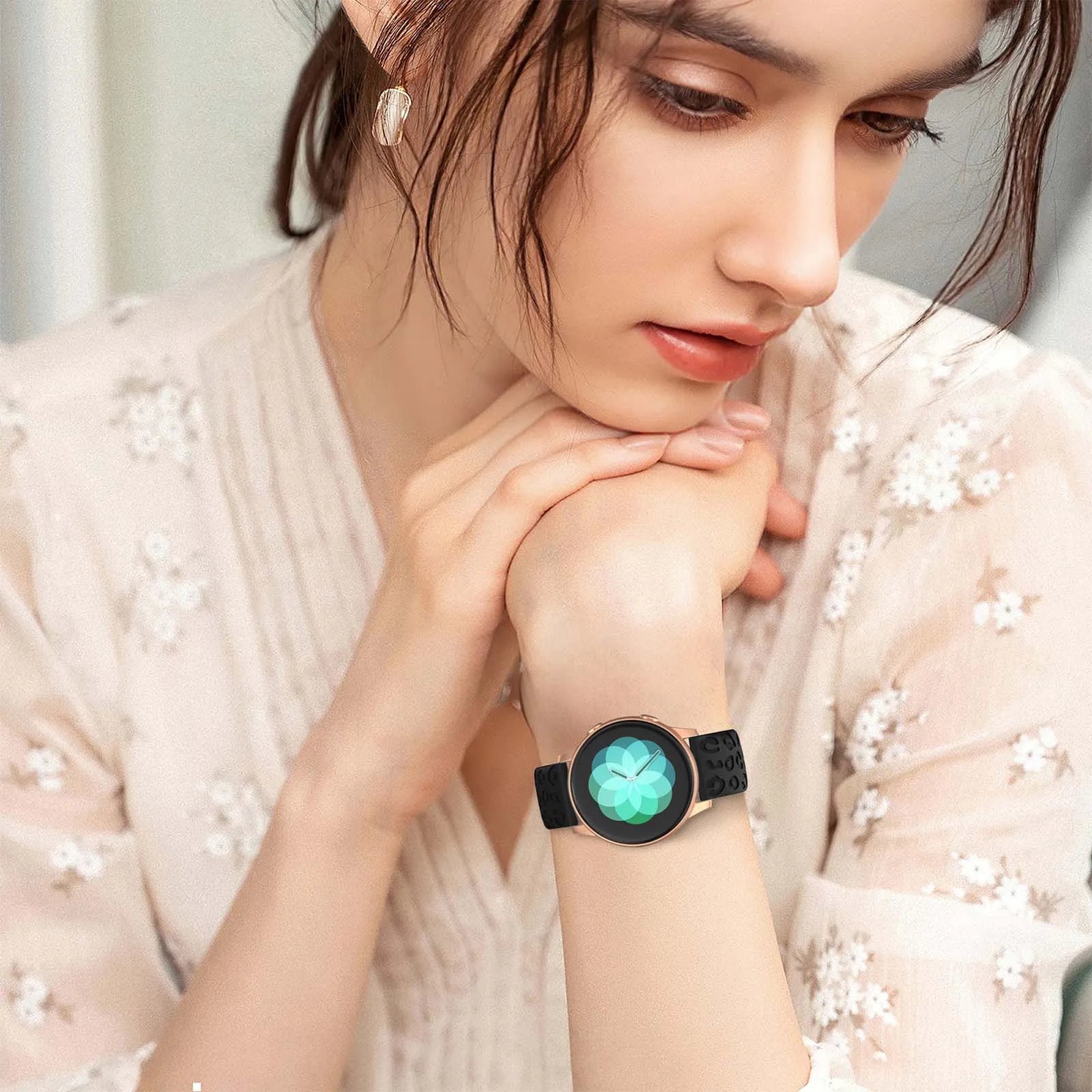 20mm Leopard Silicone Watch Band for Amazfit GTS & Huawei GT Peaceful Pleasures Health and Wellness