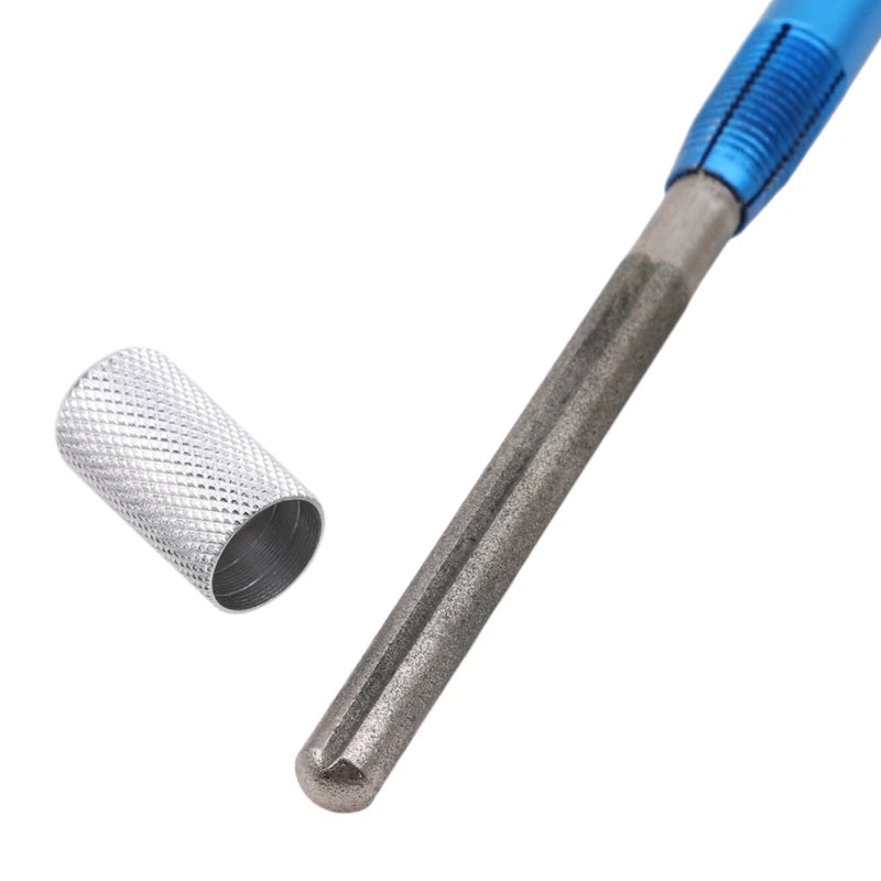 Portable Diamond Knife Sharpener Pen Shape Multi Tool for Fishing Hook Kitchen Scissors Outdoor Camping Travel Gadget Peaceful Pleasures Health and Wellness