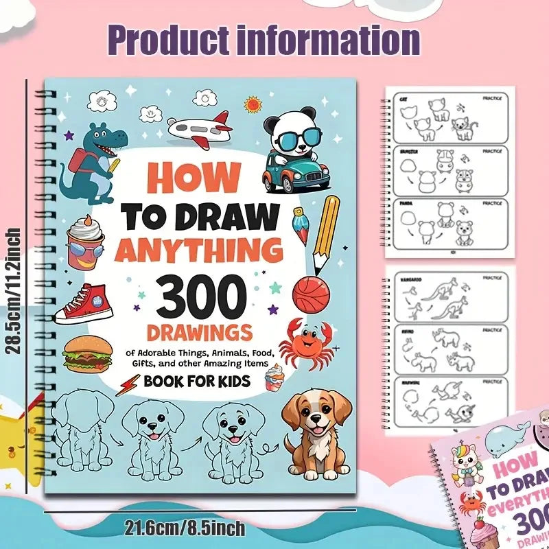 300 Cute Step-by-step Simple Drawings How Draw Anything Painting