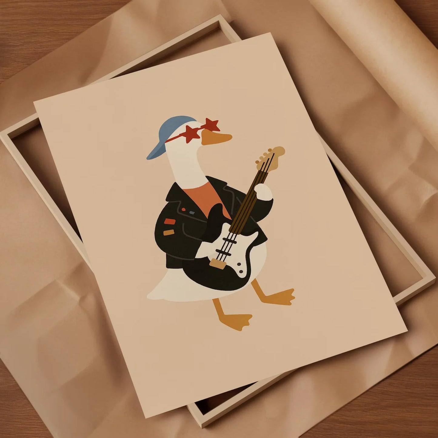 Rocker Duck Canvas Wall Art | Baby Boy Nursery Kids Room Decor