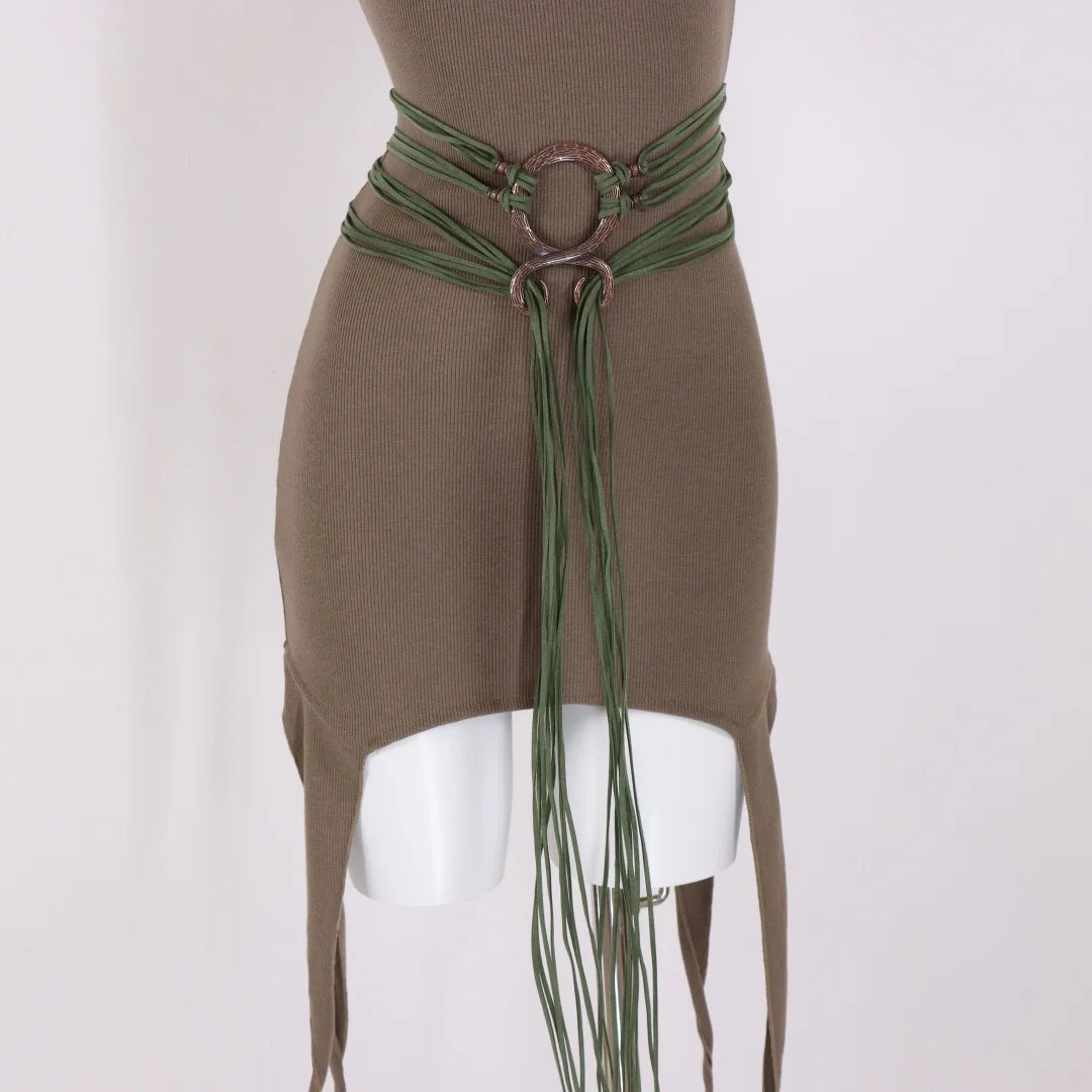 Renaissance Medieval Tassel Women's Long Rope Waistband Witch