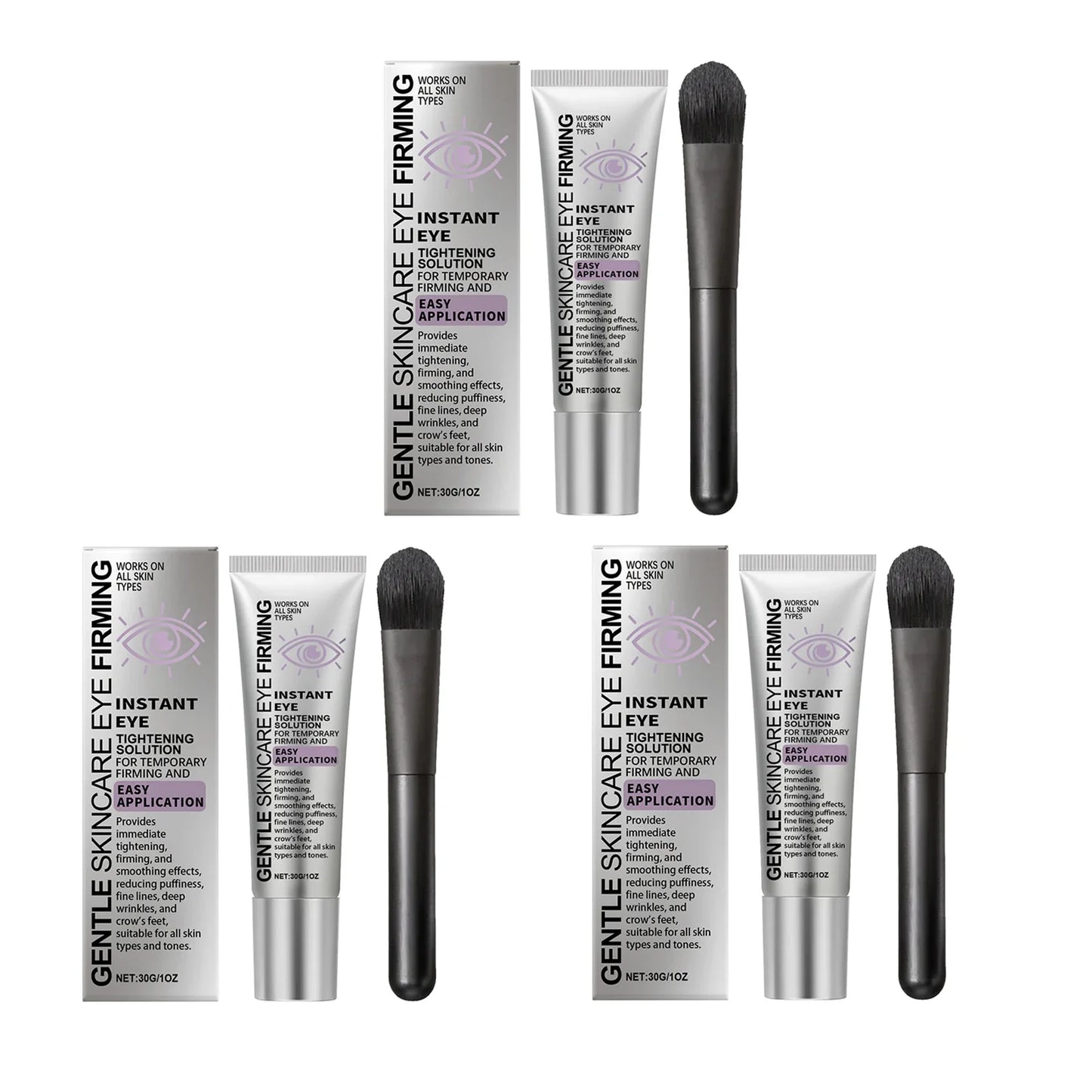 Instant Tightening Eye Cream with Brush – 30g Moisturizing