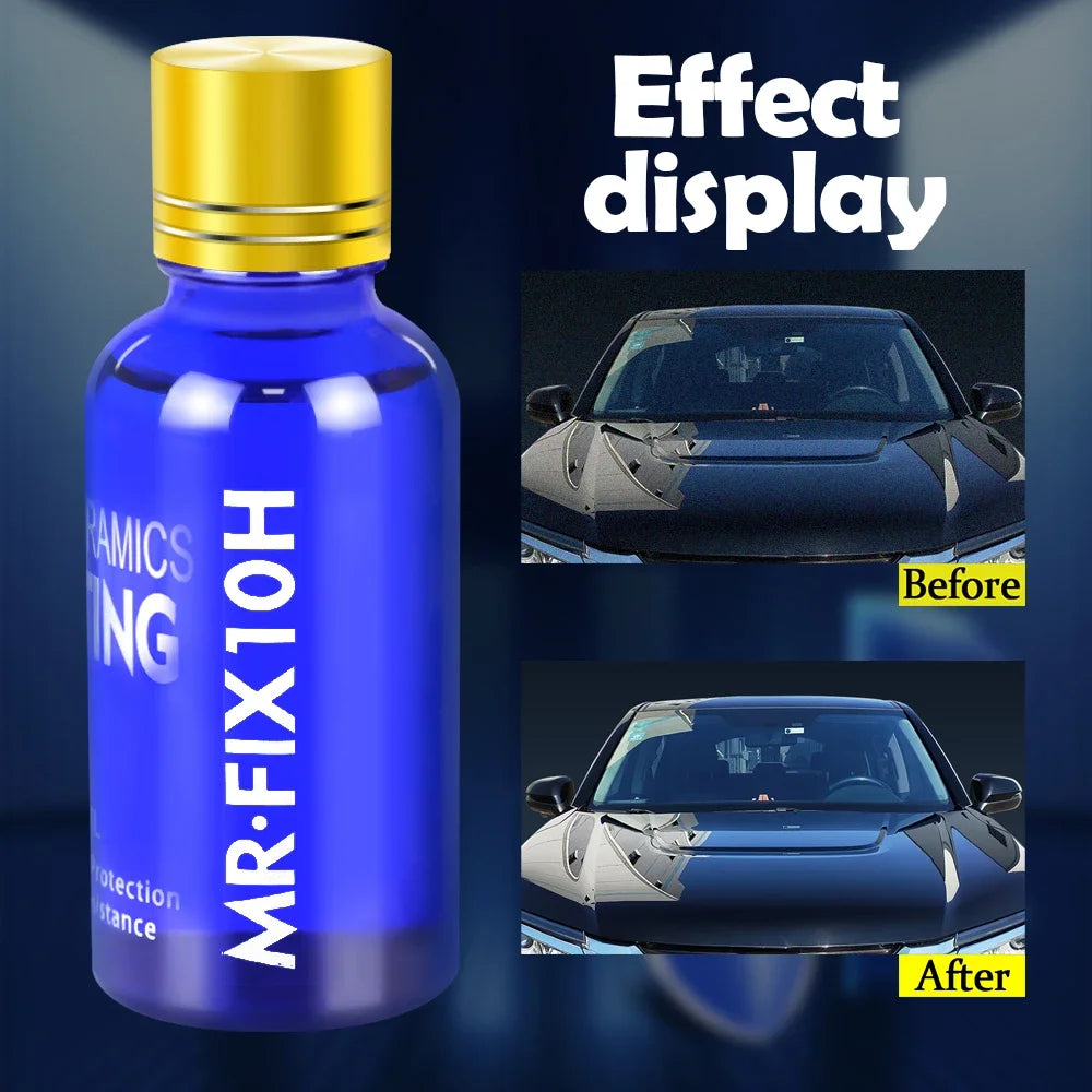 3PCS 10H Ceramic Coating Polishing Wax Super Hydrophobic Paint Care Durability Anti-Corrosion Plated Crystal Car Liquid Glass Peaceful Pleasures Health and Wellness