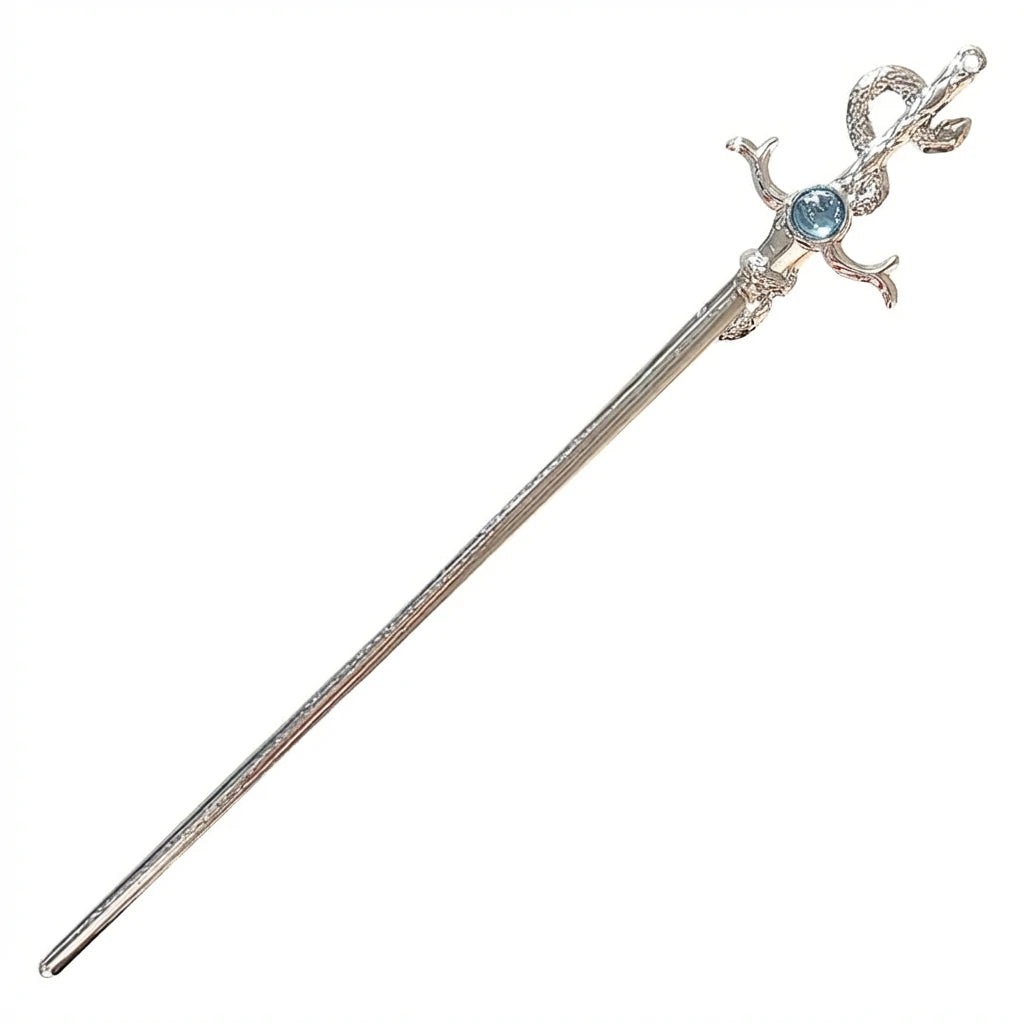 Snake Shaped Moonstones Hairpin With Alloy Base For Classical And Modern Simple Style Peaceful Pleasures Health and Wellness