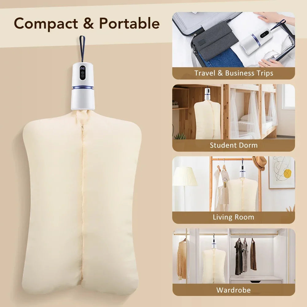 AFDEAL Portable Mini Clothes & Shoe Dryer 200W – Travel Ready