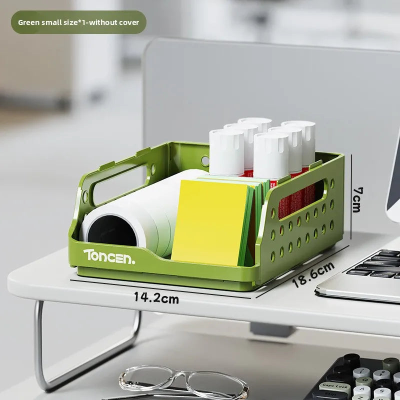 Foldable Desktop Organizer – Multi-Layer File & Book Storage