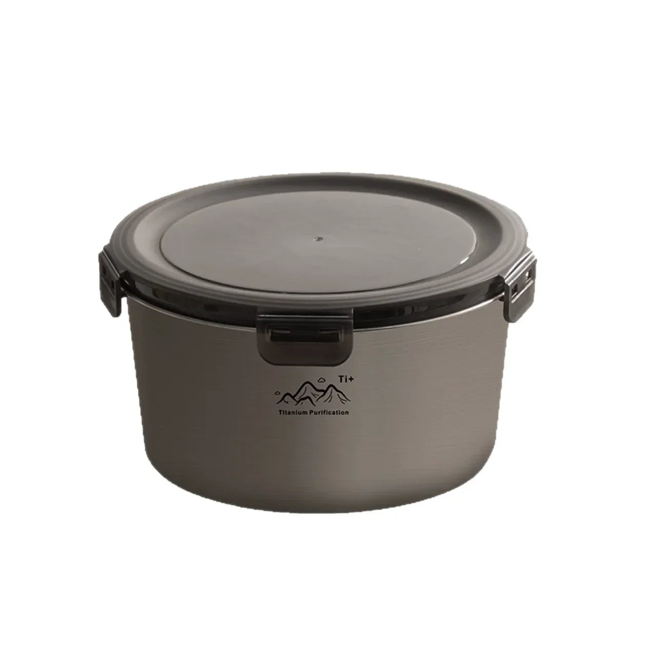 Rust Proof Titanium Ultralight Portable Food Sealing Bowl with Lid Fresh-keeping Portable Purification Dinner Box For Picnic Peaceful Pleasures Health and Wellness