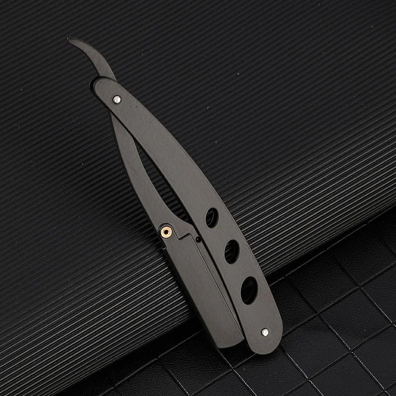 Foldable Straight Razor – Men's Manual Barber Shaving Tool
