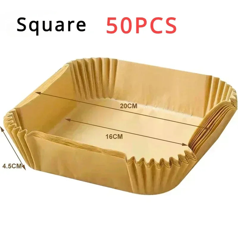 Air Fryer Disposable Parchment Liners 50/100 Pcs Non-Stick