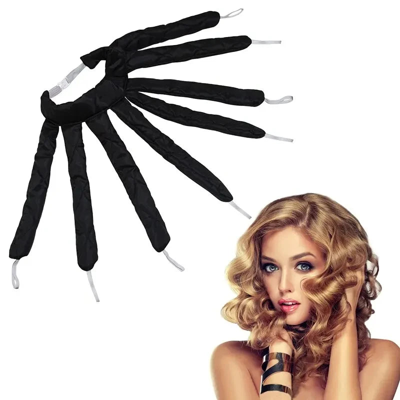 Heatless Curling Rod Headband for Lazy Hair - Silk Ribbon Soft Wave Formers for Sleeping No Heat Curls Peaceful Pleasures Health and Wellness
