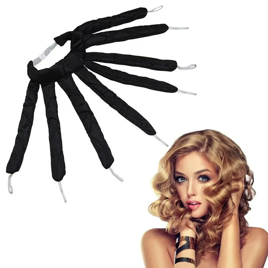 Heatless Curling Rod Headband for Lazy Hair - Silk Ribbon Soft Wave Formers for Sleeping No Heat Curls Peaceful Pleasures Health and Wellness