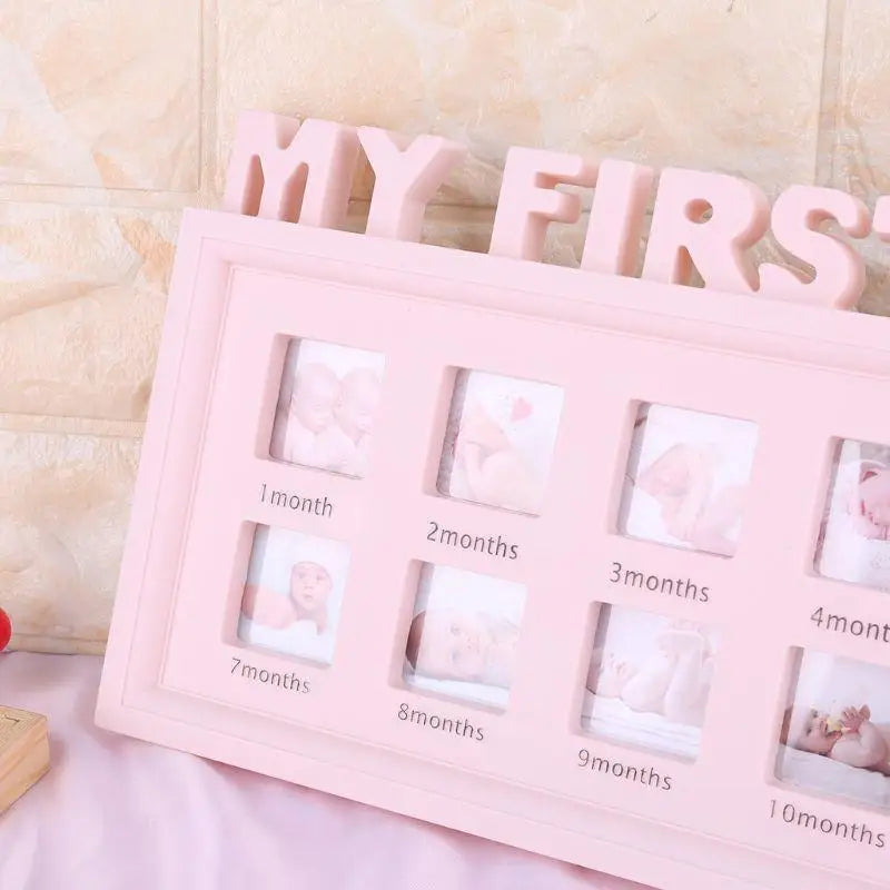 Baby First Year Photo Frame | 12-Month Newborn Keepsake