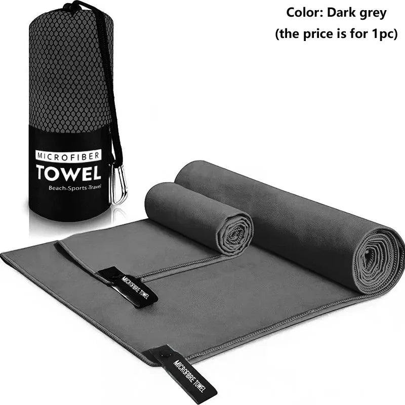 Quick-Dry Microfiber Towel Set – Lightweight Beach & Travel