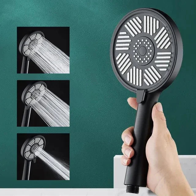 13cm Rainfall Shower Head | High Pressure, 3 Modes, Water Saving