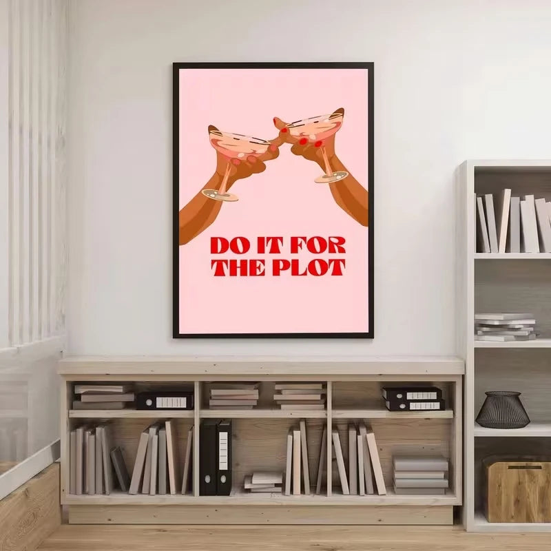 Cocktail Party Canvas Wall Art Print | Living Room Decor Canvas Wall Art Peaceful Pleasures Health and Wellness