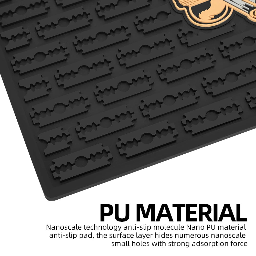 Hairdressing Tool Storage Mat Non-Slip PVC Barber Mat Hair Clippers Combs and Salon Equipment - Essential Hair Salon Accessories Peaceful Pleasures Health and Wellness
