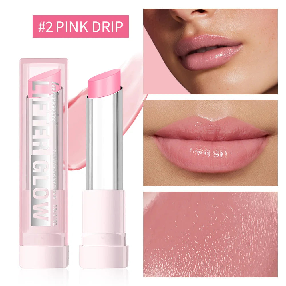 Lip Balm Lifter Glaze Oil Balm with Hyaluronic Acid and Hydrating Oil Blend with 24HRs of Smooth Moisturizing Shine Pink Makeup Peaceful Pleasures Health and Wellness