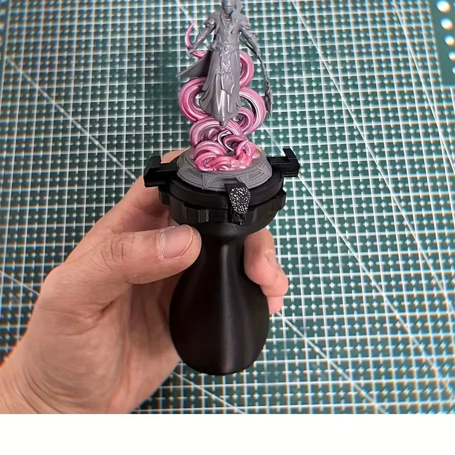 Adjustable Miniature Figure Coloring Handle Bracket with Mechanical Adjustment System Fits 20-50mm Miniature Figurines Peaceful Pleasures Health and Wellness