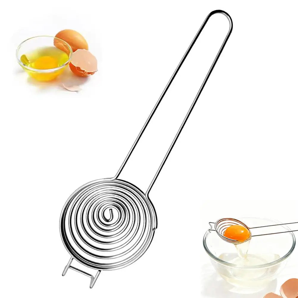 Stainless Steel Egg Separator & Spring Whisk | Kitchen Tools