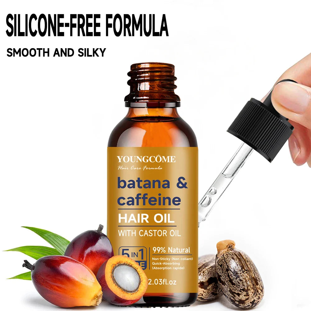 Batana & Caffeine Hair Treatment Oil – Strengthen & Condition