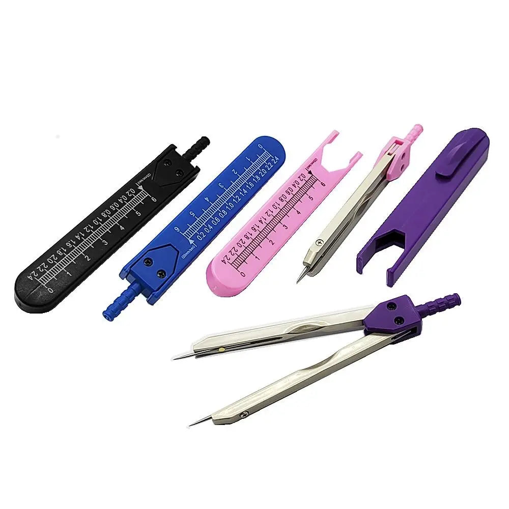 Precise Measuring ECG Sub Gauge Compact Designs Convenience ECG Calipers Metal Professional Measuring Tool Graduated Compass Peaceful Pleasures Health and Wellness