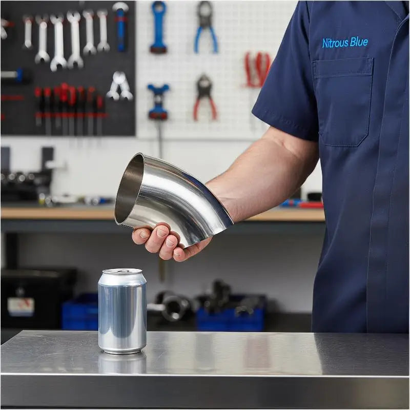 304 SS Sanitary 45° Butt Weld Elbow | Food Grade 16–80mm OD