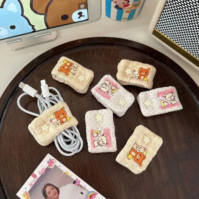 Rilakkuma Cable Organizer – Cute Portable Cord Storage Wrap