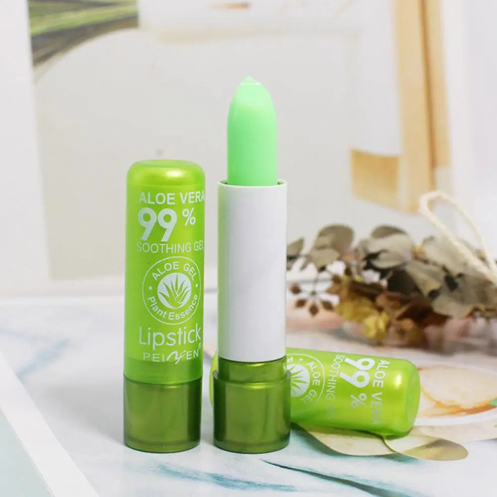 Aloe Vera Color-Changing Lip Balm – Moisturizing & Nourishing Peaceful Pleasures Health and Wellness