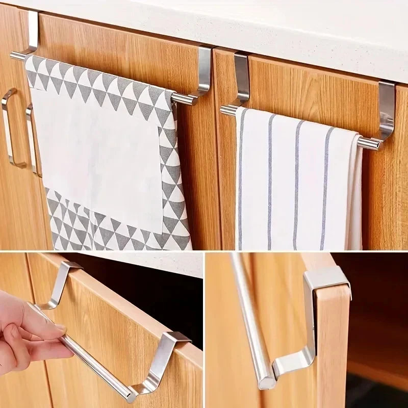 Over Door Towel Rack – Stainless Steel Hanging Bar Holder