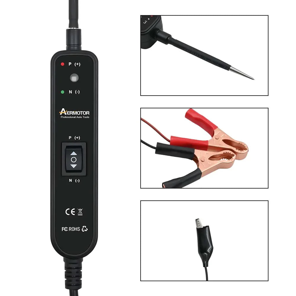 Automotive Electric Circuit Tester 6-24V DC | Power Switch