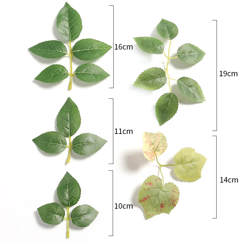 Silk Artificial Leaves for Wedding & Home Decor – 10/30/50 Pcs