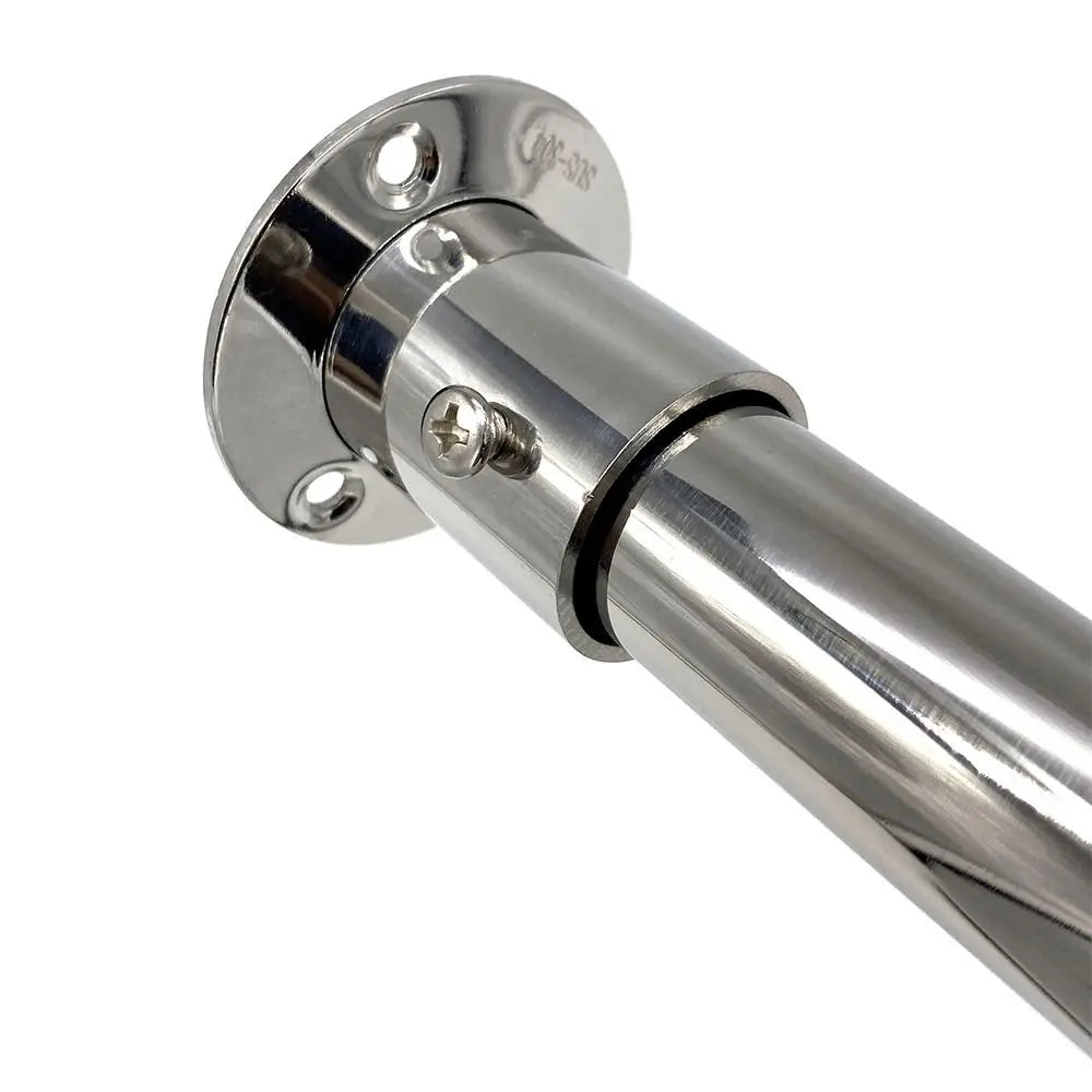 1Pc 19mm-32mm Round Furniture Hardware with Cover Stainless Steel Closet Flange Rod Holder Hang Rod Support Tube Bracket Peaceful Pleasures Health and Wellness