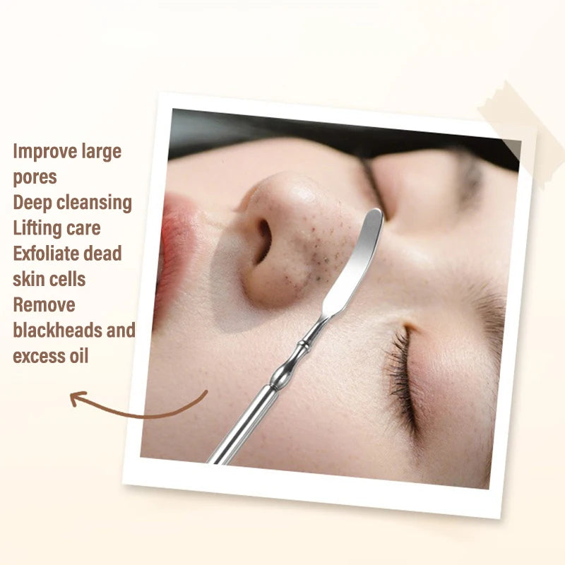 Stainless Steel Double-Head Blackhead Extractor Tool