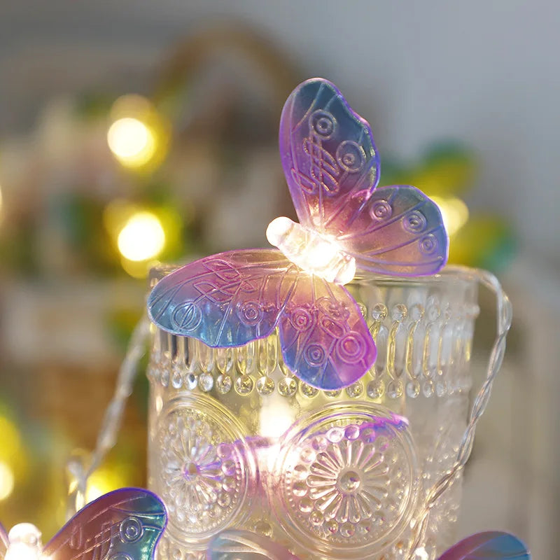 Butterfly LED String Lights Battery Powered – Home & Party Decor