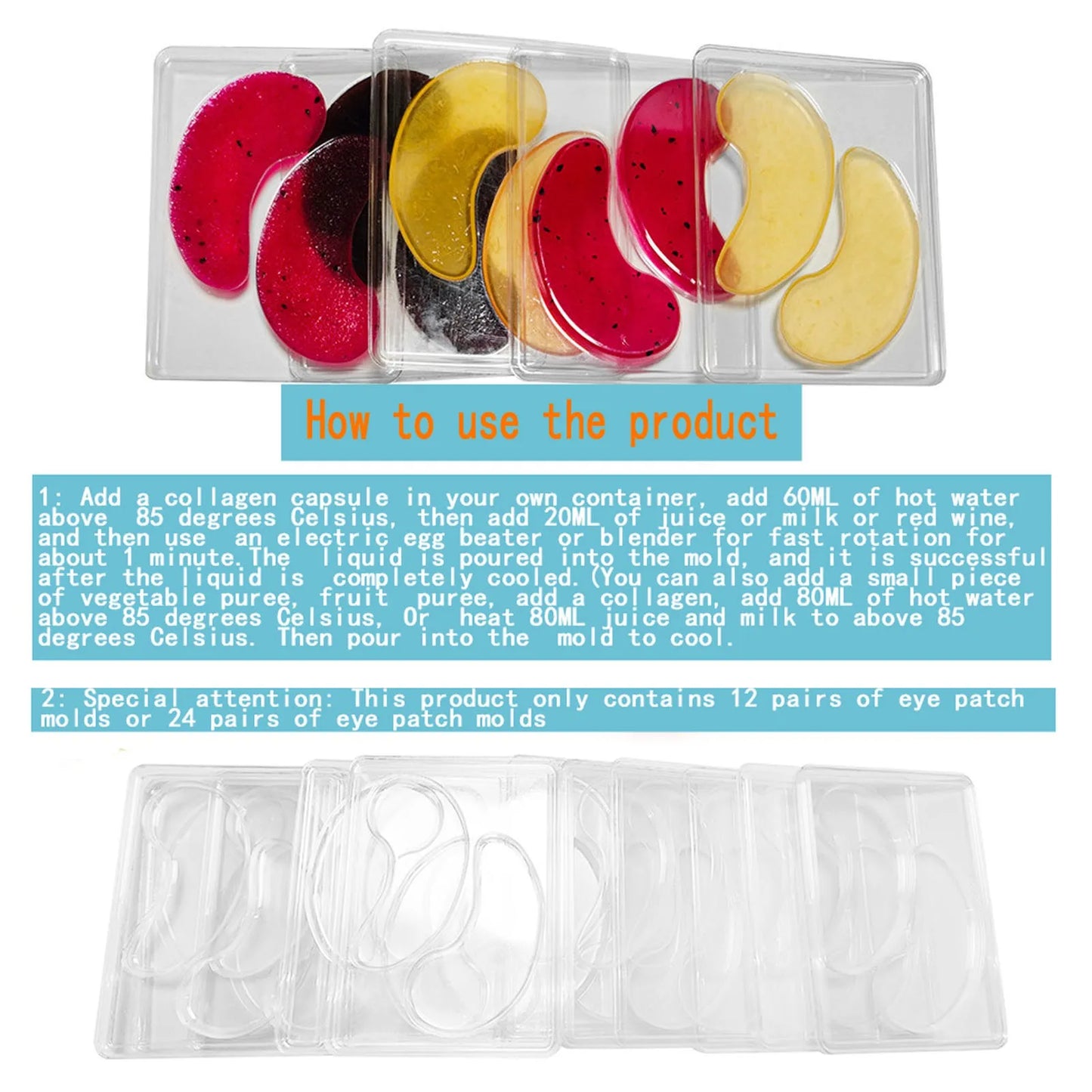 DIY Under Eye Patches Molds Safe Healthy Natural Reusable Transparent Eye Mask Patch Tray Plate Health Care Products Peaceful Pleasures Health and Wellness